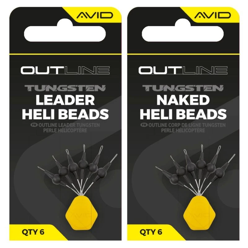 Avid Carp Outline Tungsten Heli Beads